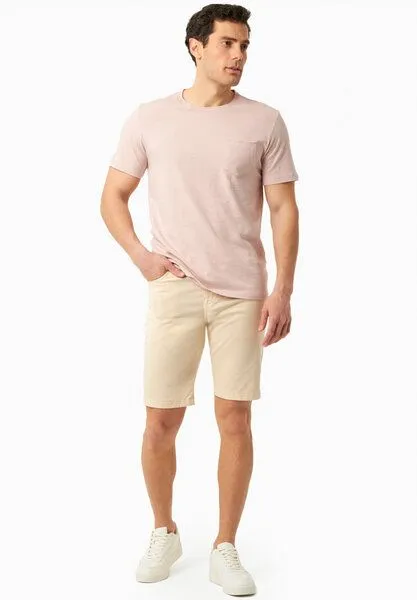 ORGANICATION ORGANICATION Regular-Fit Shorts aus Bio-Baumwolle, Beige, – Produktbild 1 von 4