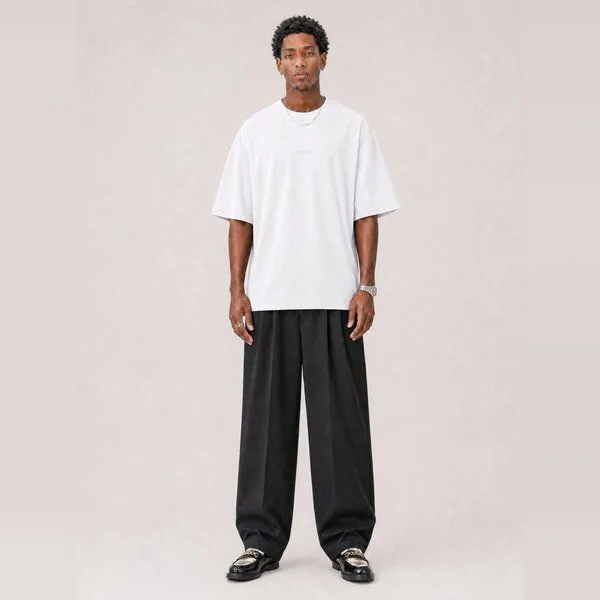 hey hey studios hey hey studios Herren Oversize T-Shirt „Essential Weiß“ aus Bio-Baumwolle, Weiß, – Produktbild 1 von 4