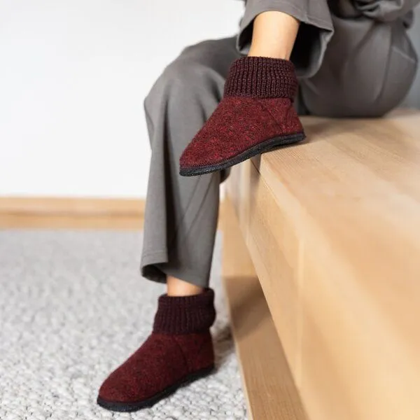 Gottstein Gottstein Hüttenschuhe Wool Venture High, Rot, – Produktbild 4 von 4