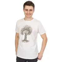 Life Tree Life-Tree Organic Fairwear Shirt Men Stone Washed White Treehugger – Produktbild 1 von 1