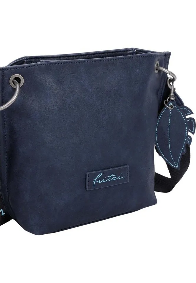 Fritzi aus Preußen Fritzi aus Preußen Schultertasche Eco-Fritzi03, aus veganen und recycelten Materialien, Blau, – Produktbild 4 von 4
