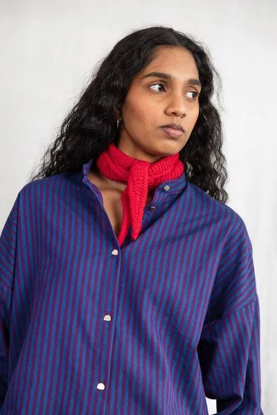 Jyoti - Fair Works Jyoti - Fair Works Baumwoll Bluse Hawali, Streifen, – Produktbild 1 von 4