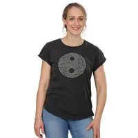 Life-Tree Life-Tree Organic Fairwear Shirt Women YinYang, Schwarz, – Produktbild 2 von 5