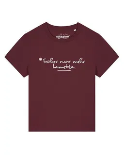 watapparel watapparel T-Shirt Frauen Früher war mehr Lametta – Produktbild 1 von 1