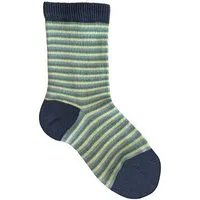 Leela Cotton Leela Cotton Baby/Kinder Socken aus 98% Bio-Baumwolle, Dunkelblau/grün/limette 3328, – Produktbild 1 von 1
