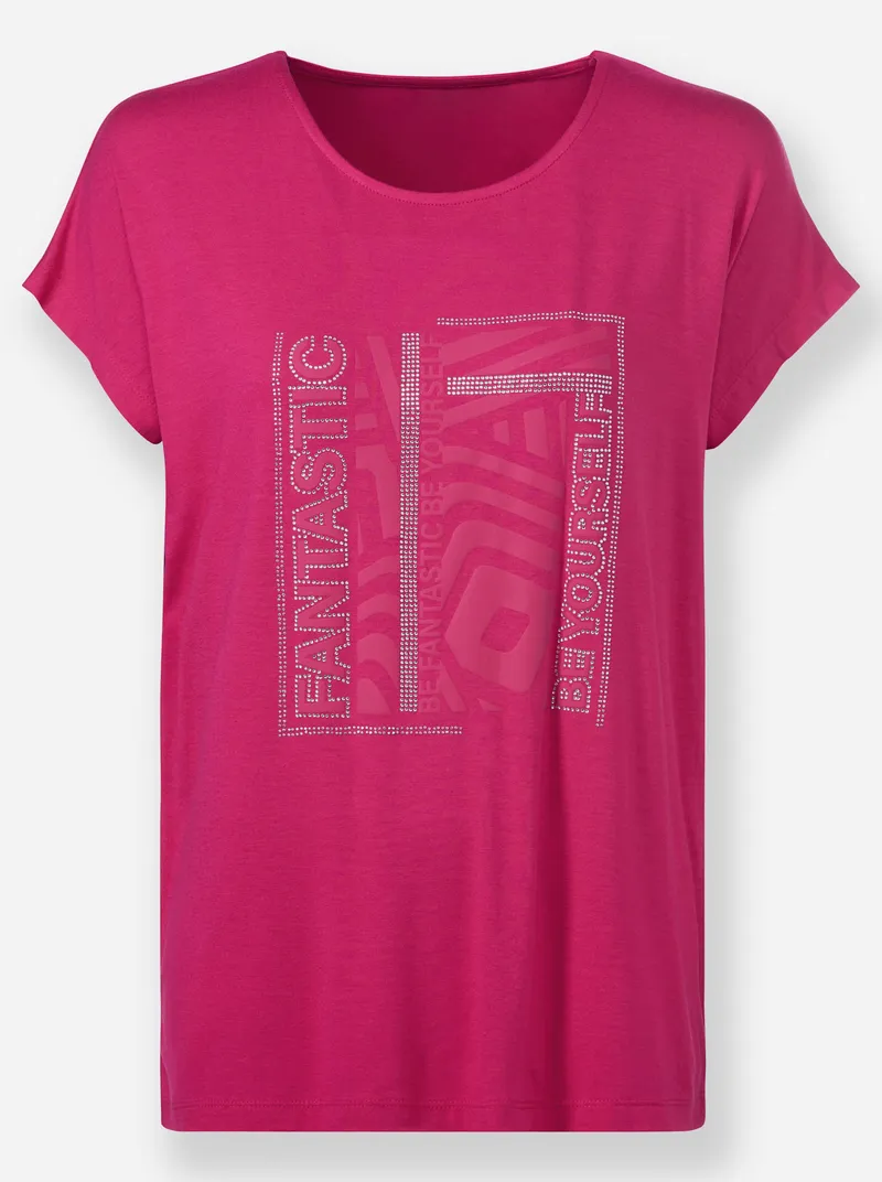heine Rundhalsshirt pink, Pink, – Produktbild 2 von 2