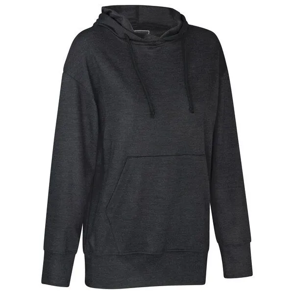 Kaipara - Merino Sportswear Kaipara - Merino Sportswear URBAN Merino Hoody Damen 270, Black-melange, – Produktbild 2 von 2