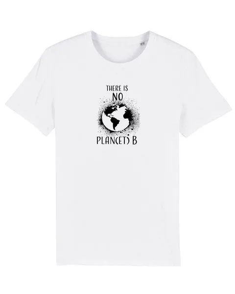 Human Family Human Family Bio Unisex T-Shirt "There is NO Plan(et) B", Weiss, – Produktbild 1 von 4