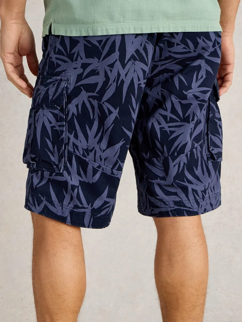 White Stuff Halsall Cargoshorts aus Bio-Baumwolle - 36/R, Marine print, – Produktbild 4 von 4