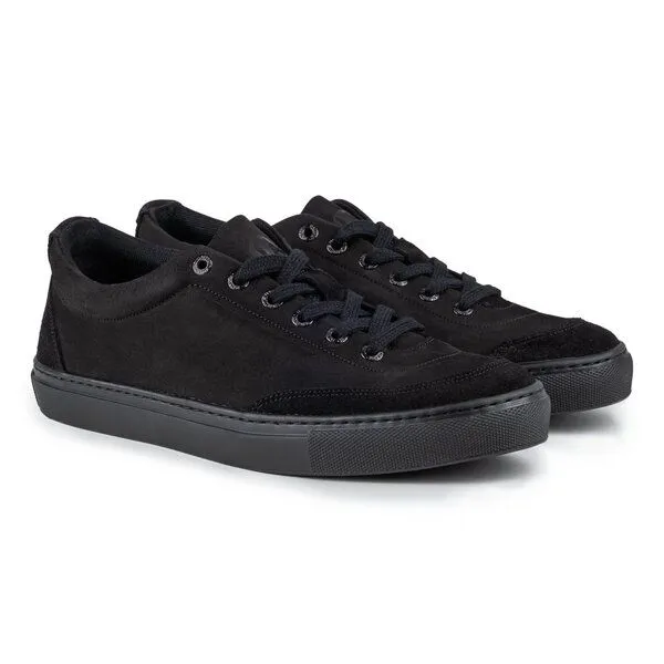 LANGBRETT LANGBRETT LDR sneaker | nubukleder, Schwarz, – Produktbild 1 von 4