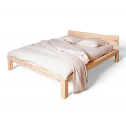 YAK holzraum YAK holzraum Bett Zirbenholz YARON aus Massivholz in Überlänge – Produktbild 1 von 1