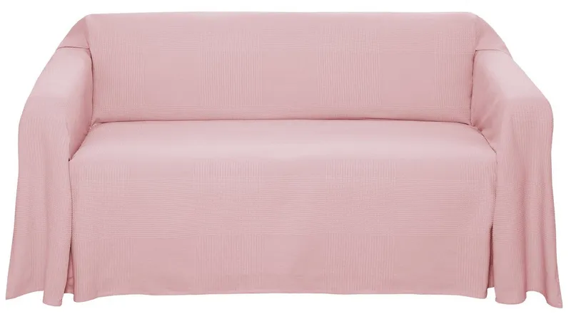 OTTO home Tagesdecke Mira, leichte Tagesdecke aus 100% Baumwolle, uni Überwurf, ohne Füllung, Rosa, – Produktbild 5 von 6