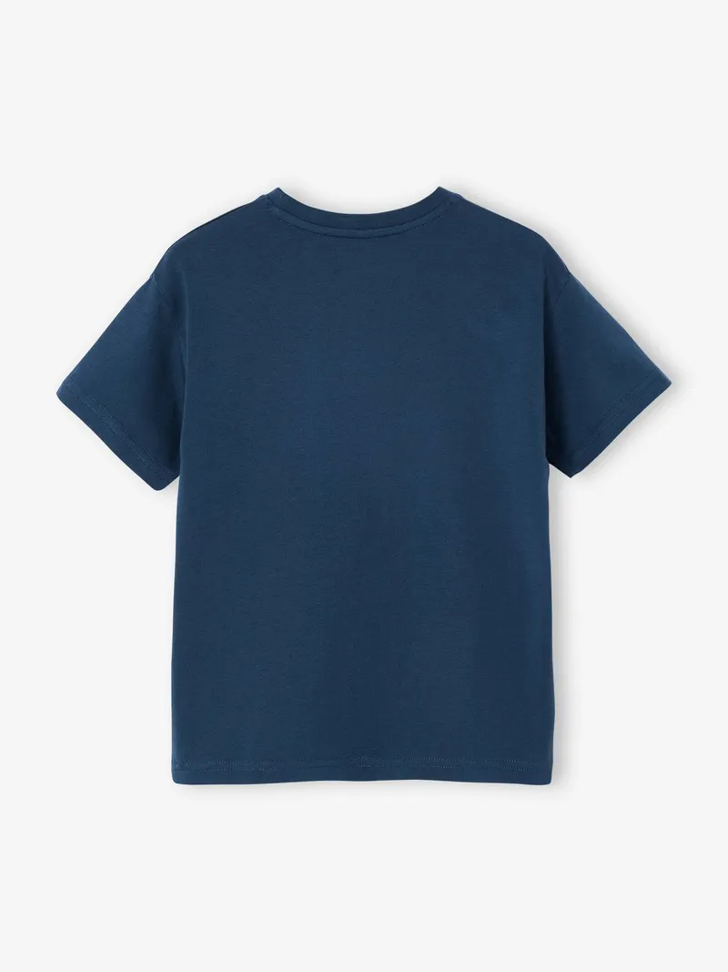 Vertbaudet T-Shirt mit XL-Tierprint Jungen, Aquamarine, – Produktbild 2 von 3