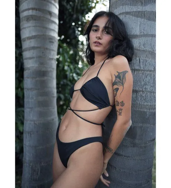Anekdot Anekdot Bikini Set Low Versatile Top + Skyline Slim Slip, Black, – Produktbild 2 von 4