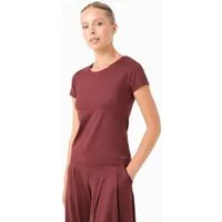 ORGANICATION ORGANICATION TATTUM | Sportliches T-Shirt aus recyceltem Polyamid, Bordeaux, – Produktbild 1 von 1