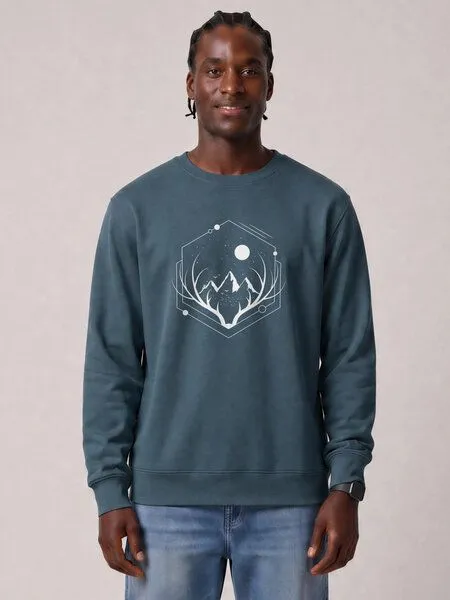 watapparel watapparel Sweatshirt Unisex Wanderlust at night, Stargazer, – Produktbild 2 von 2