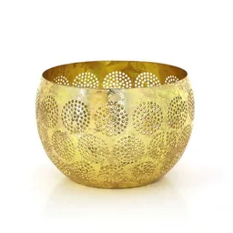 GLOBO Fair Trade GLOBO Fair Trade Windlicht MANDALA GOLD aus Eisenblech, Fair Trade aus Indien – Produktbild 1 von 1
