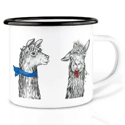 LIGARTI Emaille Tasse – Lama Club – LIGARTI Tiermanufaktur – Produktbild 1 von 1