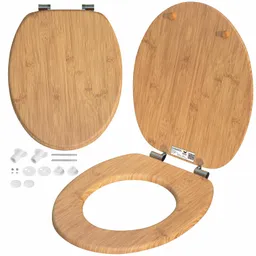 Casaria® Toilettensitz Bambus mit Absenkautomatik MDF – Produktbild 1 von 1