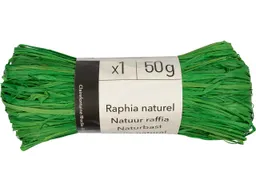 Geschenkbänder aus Bast 75 x 100 cm, 50 g, grün – Produktbild 1 von 1
