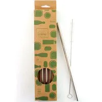 ECO Brotbox ECO Brotbox Eco Strohhalm - 4er-Set Trinkhalme aus Edelstahl – Produktbild 1 von 1