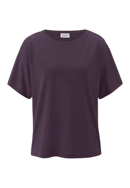 hessnatur hessnatur T-Shirt Oversize aus TENCEL Lyocell und Bio-Baumwolle, Dunkle traube, – Produktbild 3 von 4