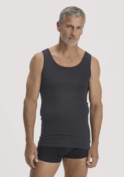 hessnatur hessnatur Athletic Shirt PURE COTTON aus reiner Bio-Baumwolle, Schwarz, – Produktbild 1 von 4