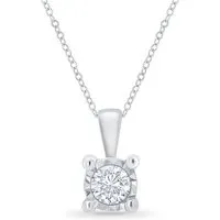 Eppi Eppi Goldener Anhänger mit synthetischem Diamanten Yasu, Weiss, – Produktbild 1 von 1