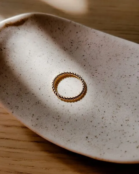 lille mus lille mus Ring 'Twist' 925, Gold, – Produktbild 2 von 4