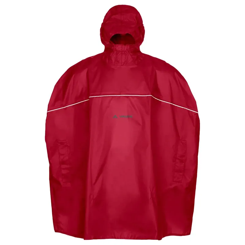 Vaude VAUDE Poncho Kids Grody Poncho II, Rot, – Produktbild 1 von 6