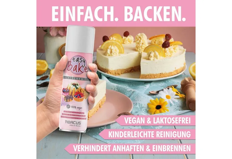 ABACUS Backform Backtrennspray, Pflanzliches Backtrennmittel vegan, (Geschmacksneutral 1-tlg), Keine zusätzlichen Kalorien durch Butter oder Margarine – Produktbild 2 von 5