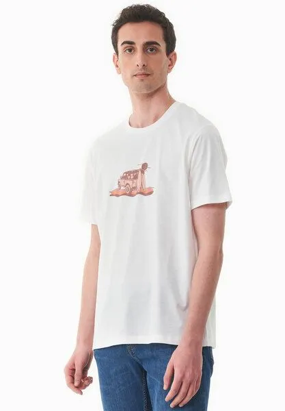 ORGANICATION ORGANICATION T-Shirt aus Bio-Baumwolle, Off white, – Produktbild 4 von 4