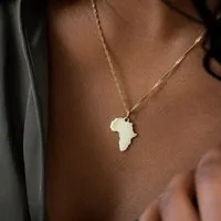 MOANINA MOANINA Anhänger Afrika Kontinent • 14k Echtgold – Produktbild 1 von 1