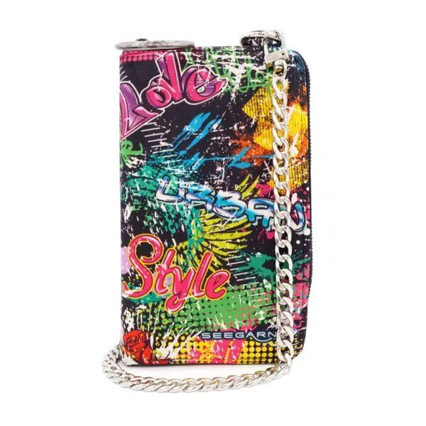 Seegarn Seegarn-Täschle / 2in1 Handy-Tasche und Geldbeutel (MB12), K1 - kette silber, – Produktbild 1 von 5