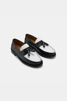 Zèta Zèta Herren vegan Loafers Unisex Minho Schwarz & Weiß – Produktbild 1 von 1