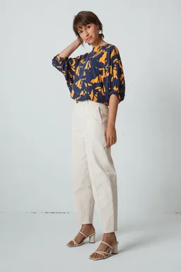 SKFK SKFK Damen vegan Hose Ekia Weiß – Produktbild 1 von 1