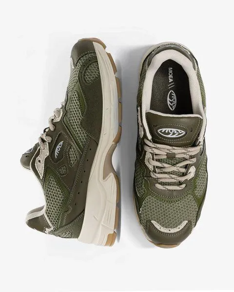 MoEa MoEa Veganer Sneaker Rush, Full forest & orange (grün), – Produktbild 2 von 5