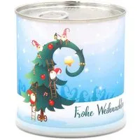 DUFTE DUFTE Weihnachtsbaum Wichtelkerze Frohe Weihnachten - knisternde Kerze in der Dose – Produktbild 1 von 1