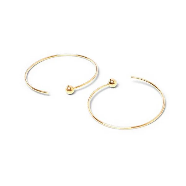 Jonathan Radetz Jewellery Jonathan Radetz Jewellery - Creole SPHERE, Gold 585, 14 Karat, Durchmesser 20 - 30 mm, Handmade in Germany – Produktbild 1 von 3