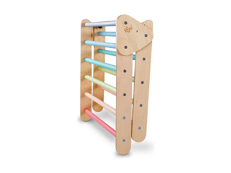 tiSsi® Piklerdreieck, Birkenholz, pastell bunt ca. 83 x 38 x 6 cm – Produktbild 3 von 3