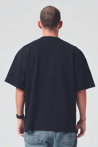 COREBASE COREBASE Oversized TShirt - Heavyweight - 300 g/m², Schwarz, – Produktbild 3 von 4