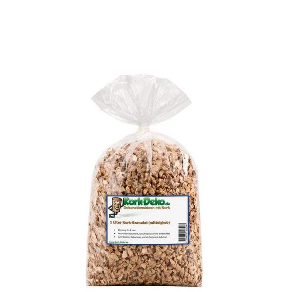 Kork-Deko Kork-Deko 1 Liter Korkgranulat, mittlere Körnung (3-8 mm) – Produktbild 1 von 6