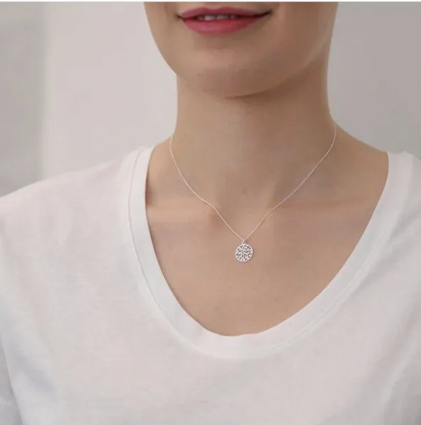 BELLYBIRD Jewellery BELLYBIRD Jewellery Halskette - Lebensbaum, Anhänger kleiner Baum, Silber/ Silber vergoldet, Silber, – Produktbild 5 von 5