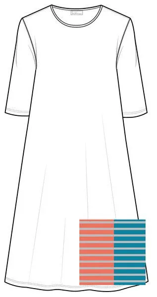 Heidekönigin Heidekönigin Wendekleid NELLA, Aqua, – Produktbild 3 von 3