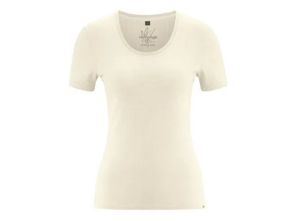 HempAge HempAge T-Shirt Slim fit Hanf/Biobaumwolle, Nature(weiß), – Produktbild 3 von 4