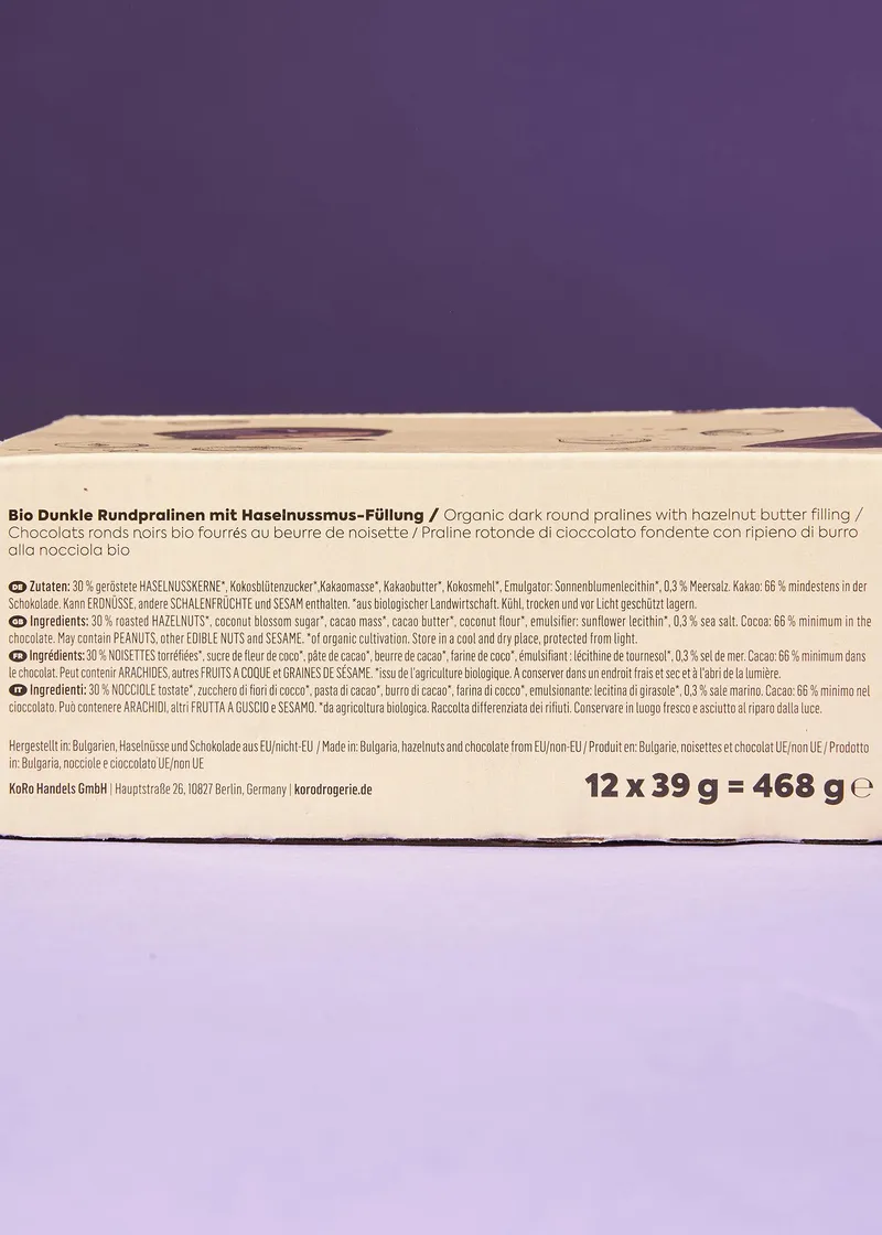 KoRo Bio Nut Butter Cups Salty Hazelnut 12 x 3 x 13 g – Produktbild 3 von 5