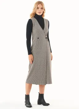 ORGANICATION ORGANICATION Damen vegan Kleid Bio-Baumwoll-Mix Mehrfarbig – Produktbild 1 von 1
