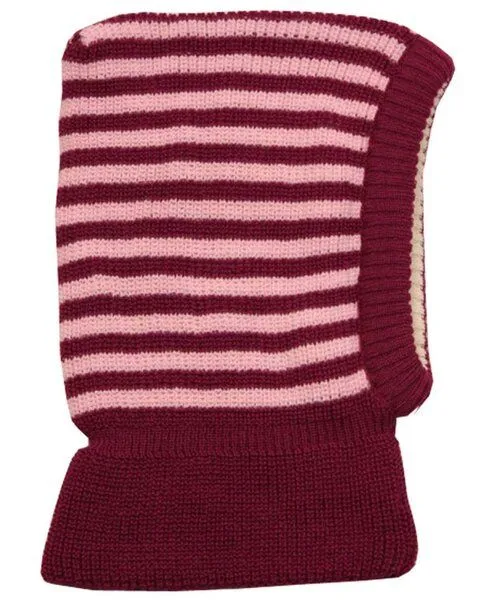Reiff Reiff Strick Schlupfmütze Ringel kbT-Schurwolle, Beere-rosa, – Produktbild 1 von 1