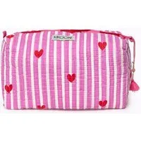 KIKOONI KIKOONI handgefertigte Kosmetiktasche "LOVE EDITION", Hell-lila, – Produktbild 1 von 2