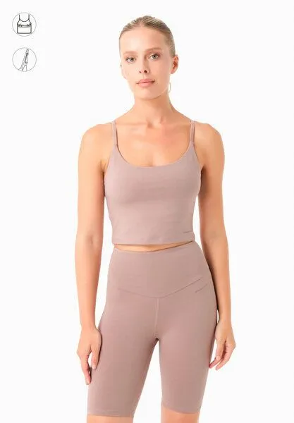 ORGANICATION ORGANICATION TARRA | Crop-Top aus Bio-Baumwolle, Mocha, – Produktbild 1 von 4